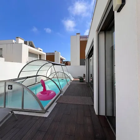 Silvercoast Concha Baia With Heated Pool And Seaview Rooftop Lounge ヴィラ Salir de Porto